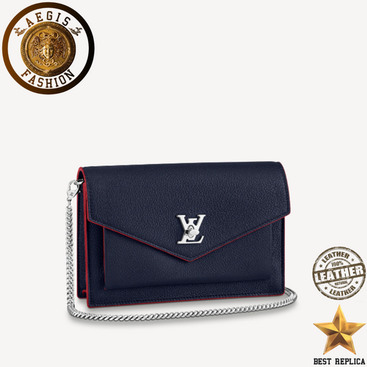 Replica-louis-vuitton-mylockme-chain-pochette-navy-blue-handbag-aegis-fashion