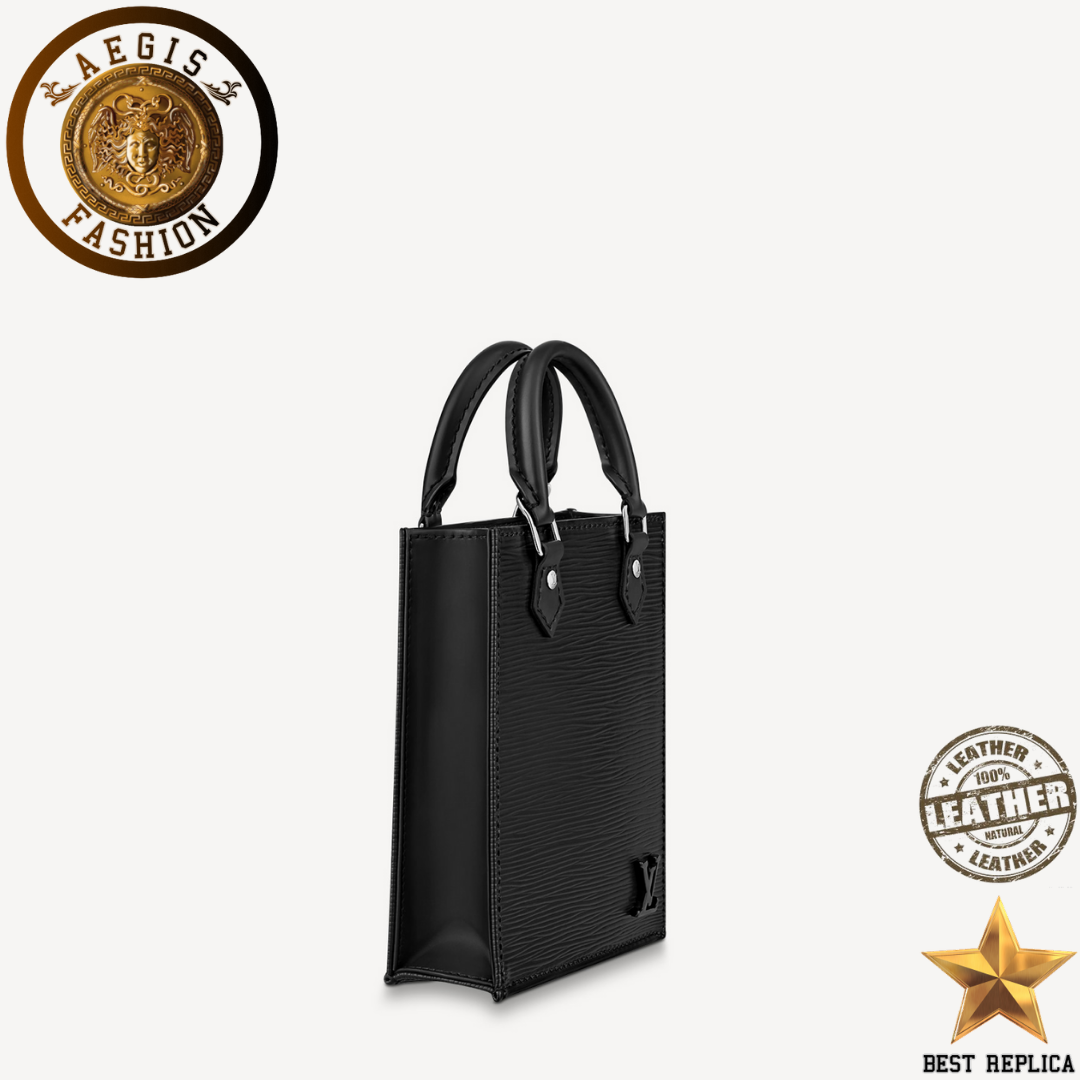 Replica-2020-louis-vuitton-petit-sac-plat-epi-leather-black-handbag-aegis-fashion