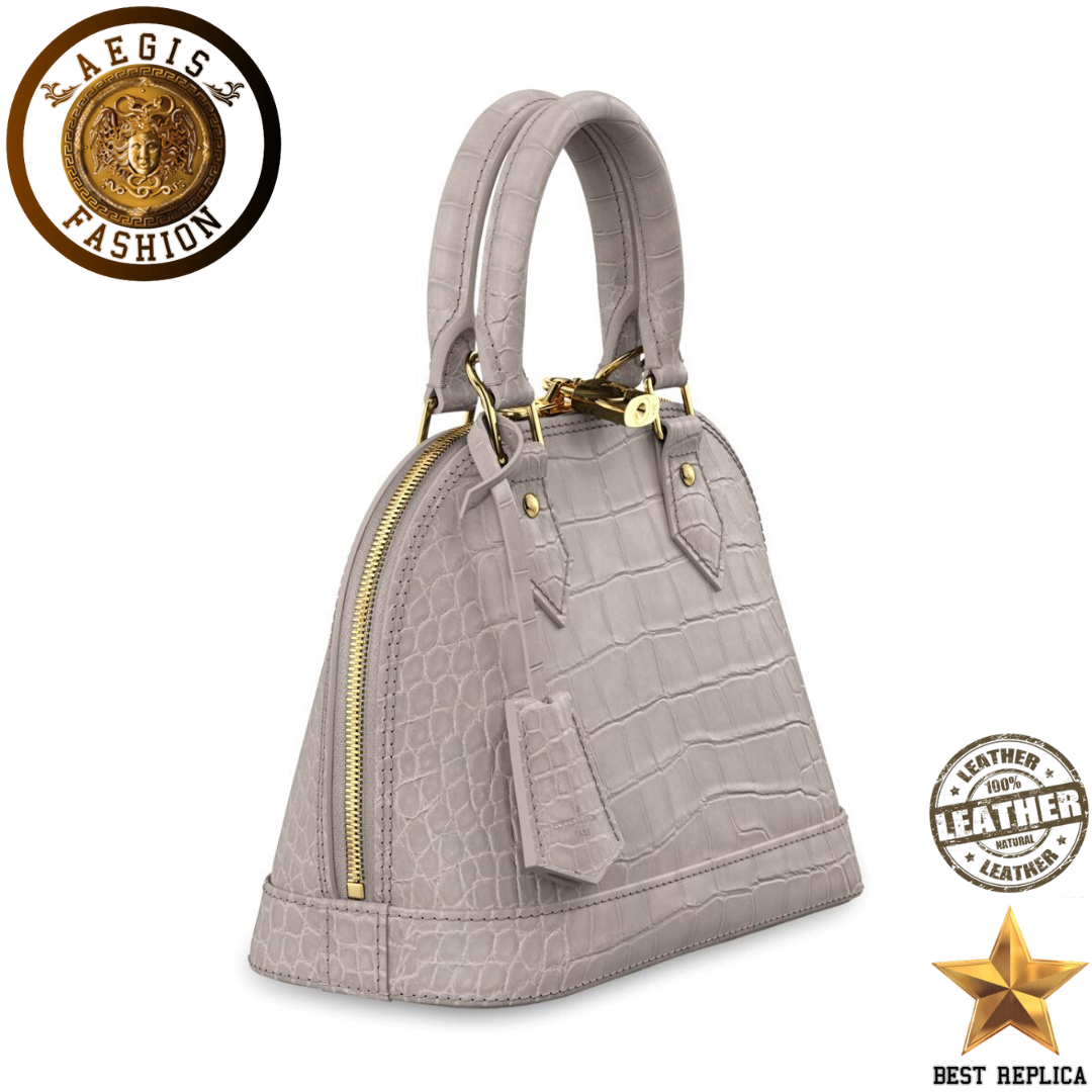 replica-louis-vuitton-alma-bb-crocodilien-mat-taupe-matte-brown-handbag-aegis-fashion