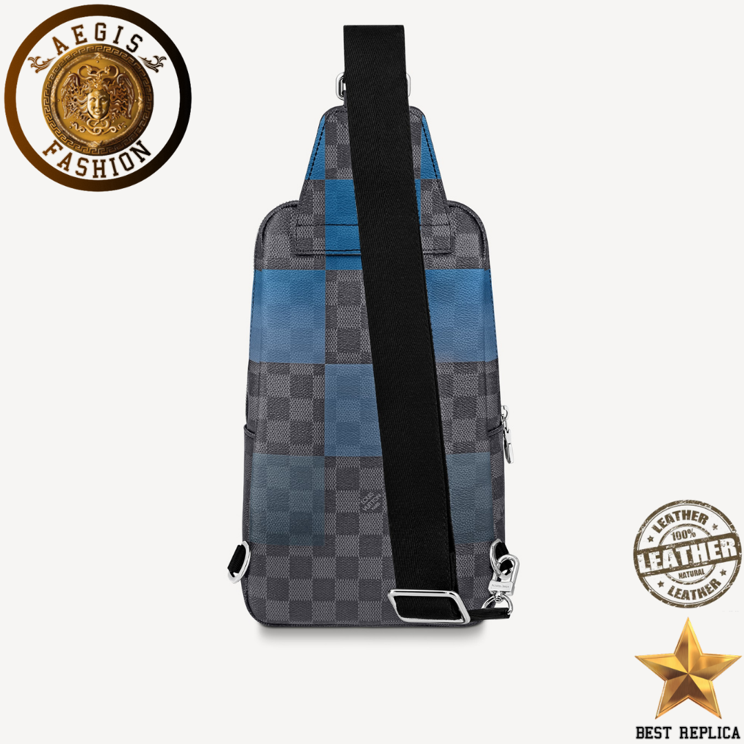 Replica-louis-vuitton-avenue-sling-bag-blue-damier-graphite-giant-coated-canvas-aegis-fashion