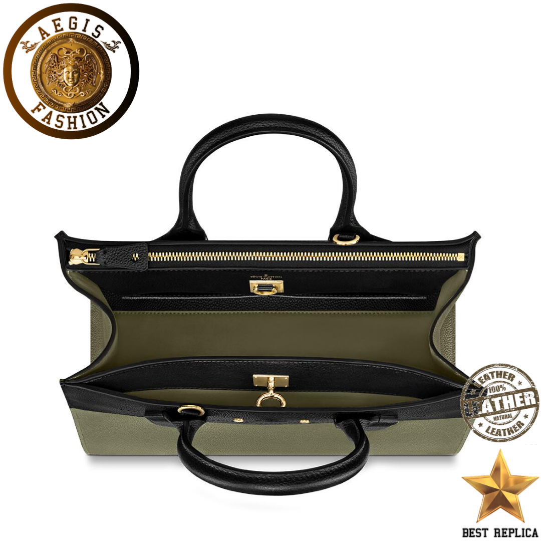 replica-louis-vuitton-city-steamer-mm-khaki-green-and-black-handbag-aegis-fashion