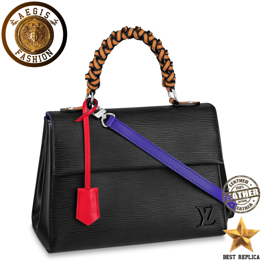 replica-louis-vuitton-cluny-bb-epi-leather-black-safran-yellow-fig-purple-coquelicot-red-handbag-aegis-fashion