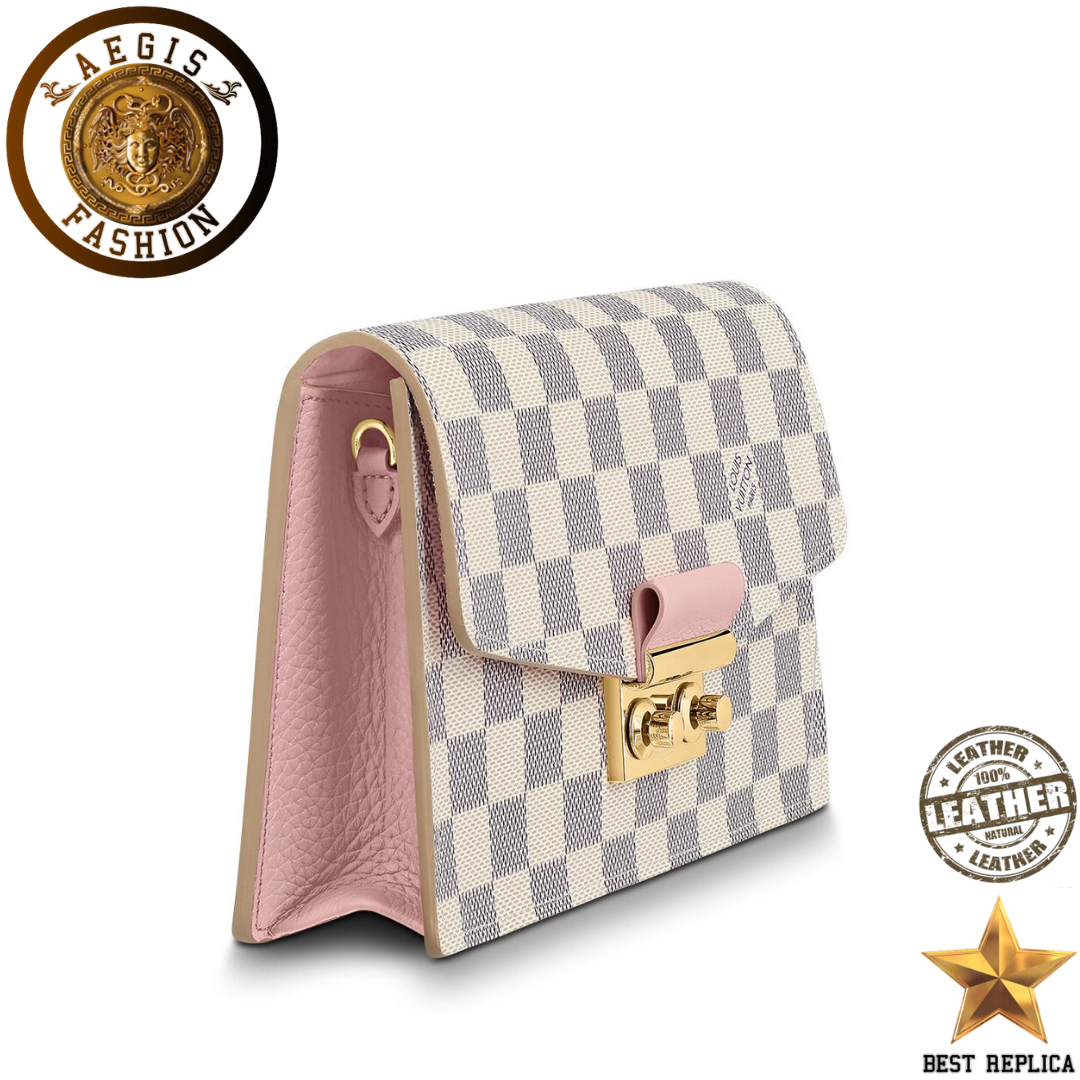 replica-louis-vuitton-croisette-chain-damier-azur-canvas-rose-ballerine-pink-wallet-aegis-fashion
