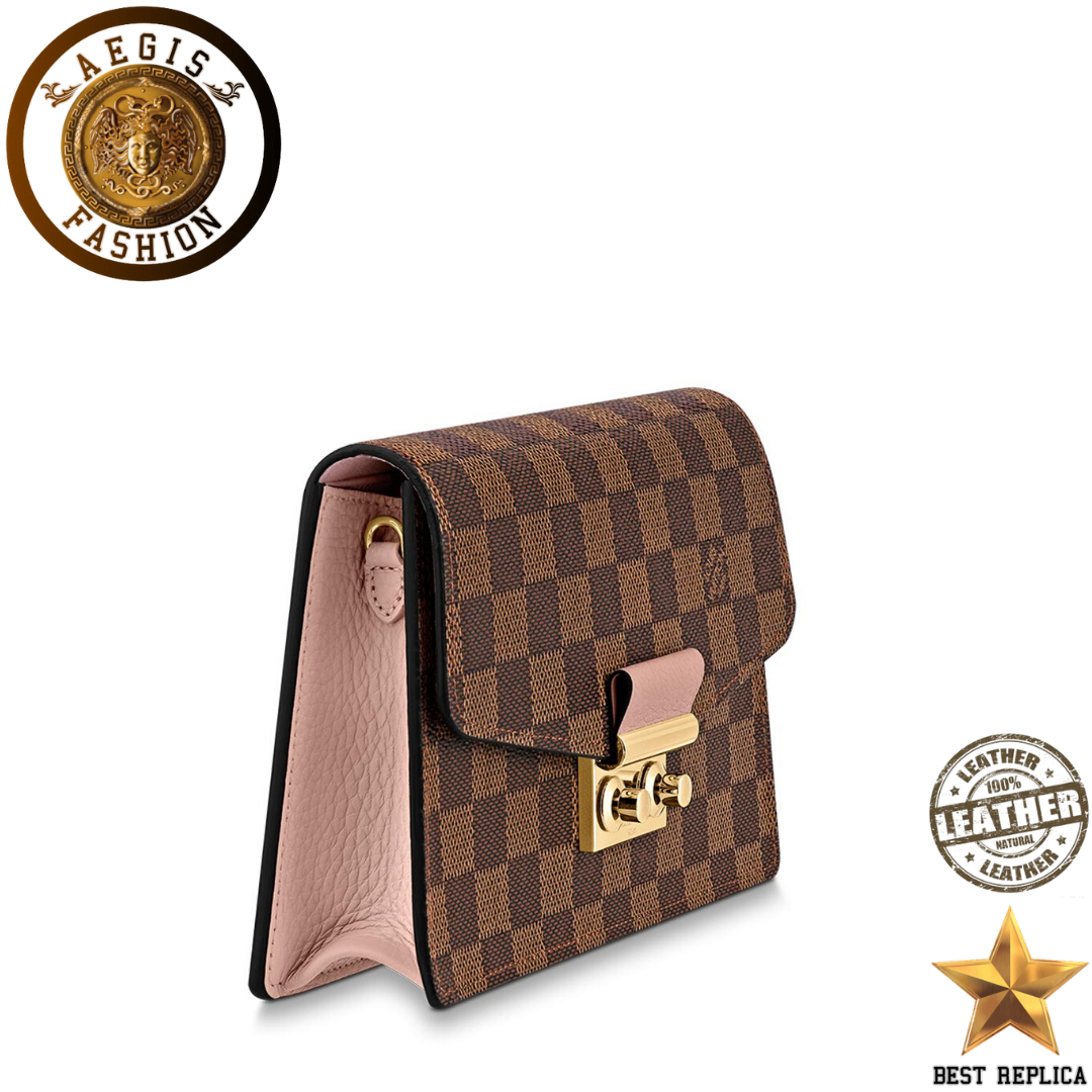replica-louis-vuitton-croisette-chain-damier-canvas-magnolia-pink-wallet-aegis-fashion