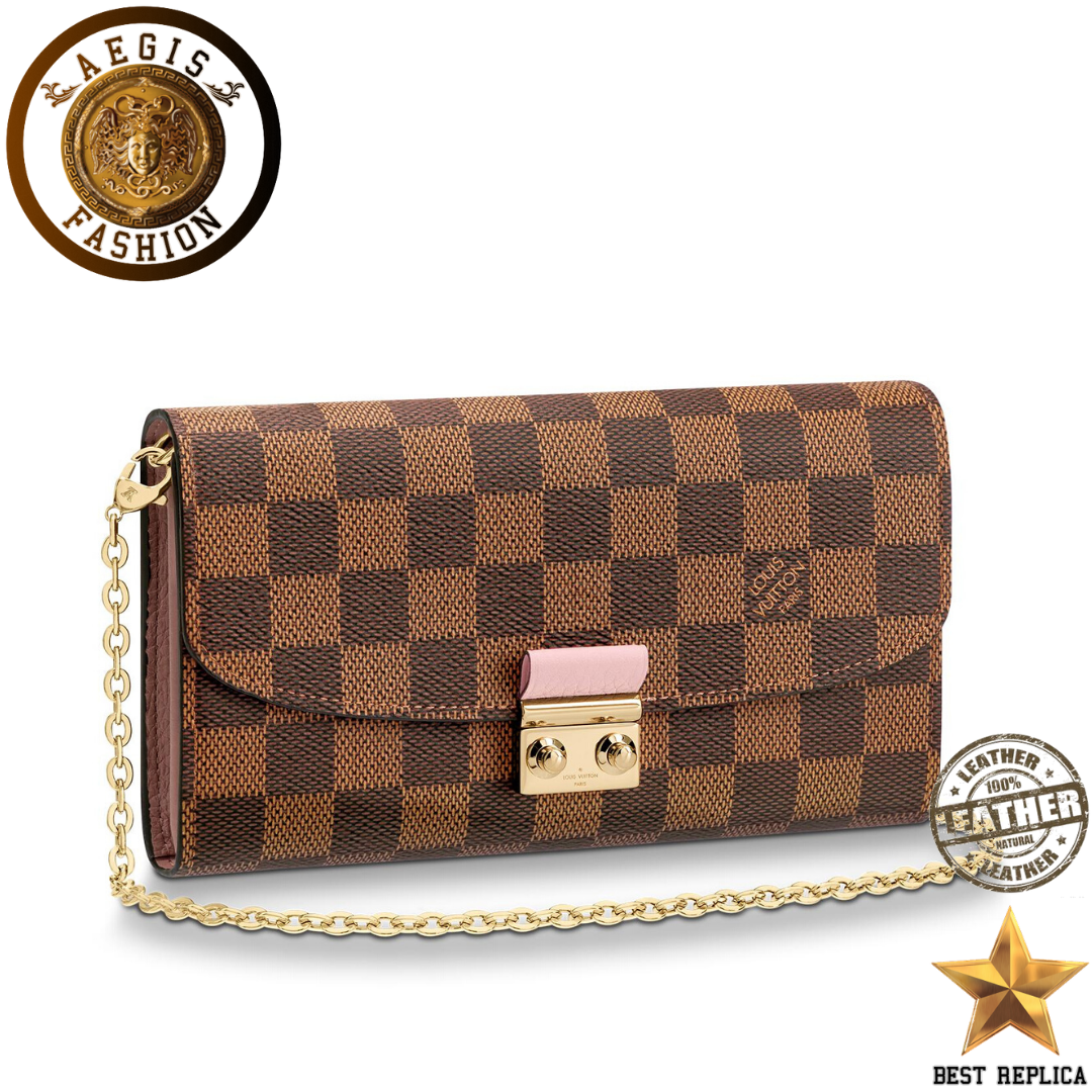 replica-louis-vuitton-croisette-chain-damier-canvas-wallet-aegis-fashion