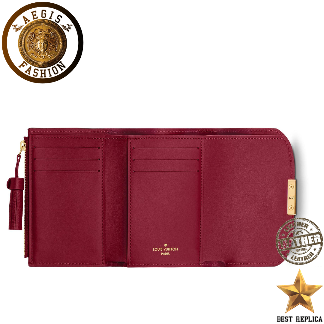 replica-louis-vuitton-croisette-compact-damier-ebene-canvas-lie-de-vin-red-wallet-aegis-fashion