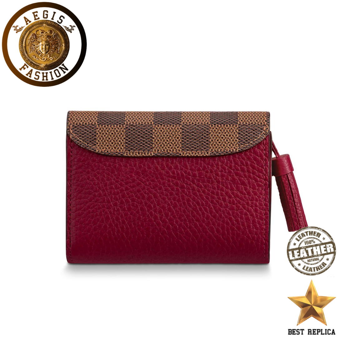 replica-louis-vuitton-croisette-compact-damier-ebene-canvas-lie-de-vin-red-wallet-aegis-fashion