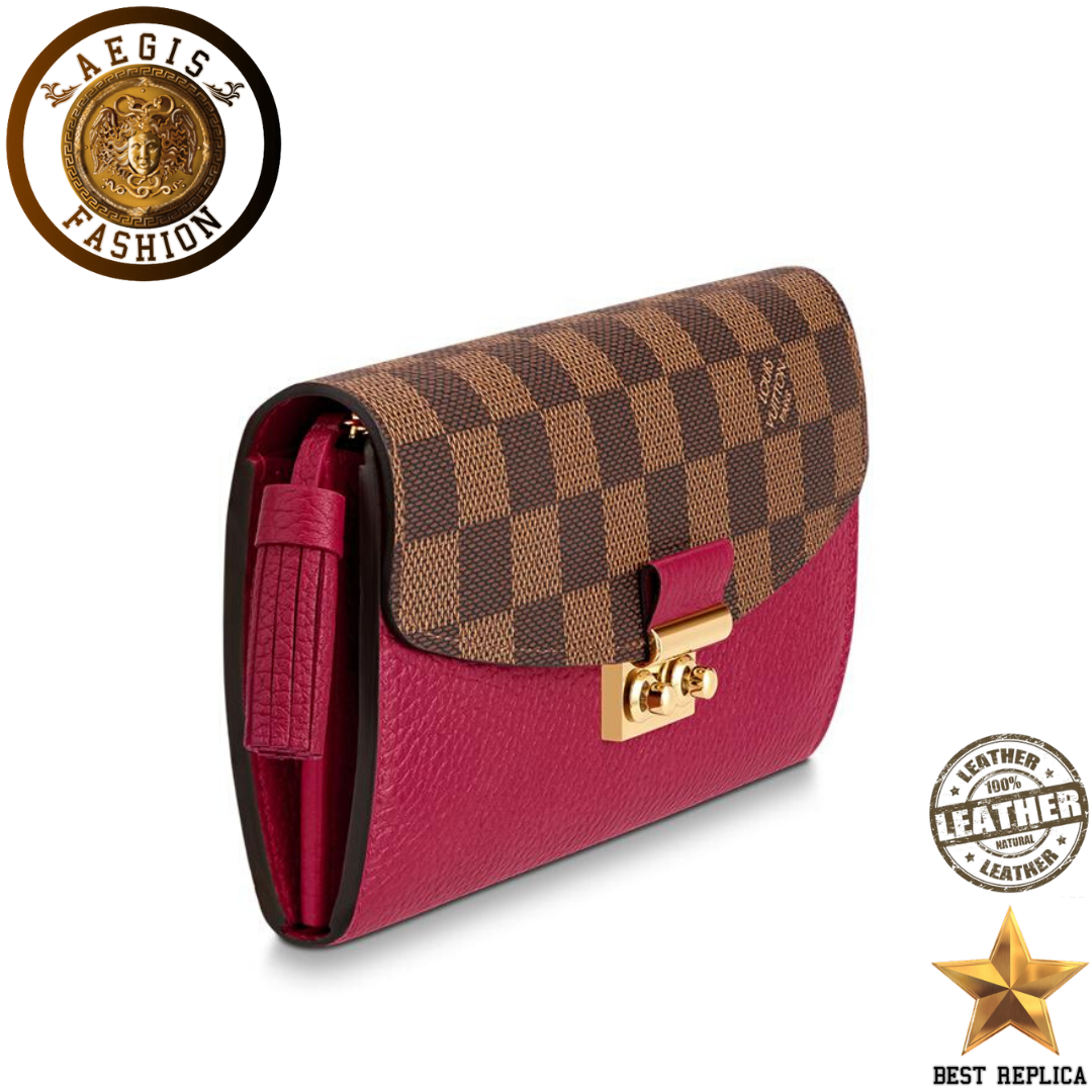 replica-louis-vuitton-croisette-damier-canvas-lie-de-vin-red-wallet-aegis-fashion