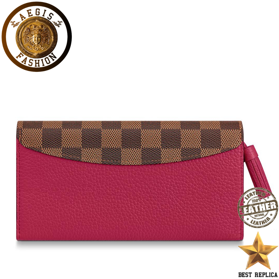 replica-louis-vuitton-croisette-damier-canvas-lie-de-vin-red-wallet-aegis-fashion