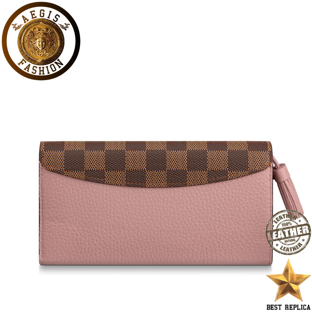 replica-louis-vuitton-croisette-damier-canvas-magnolia-pink-wallet-aegis-fashion