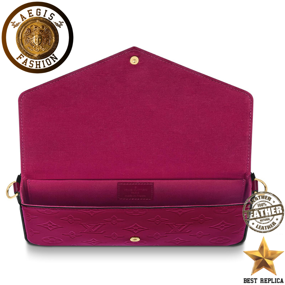 replica-louis-vuitton-felicie-pochette-monogram-vernis-magenta-pink-handbag-aegis-fashion