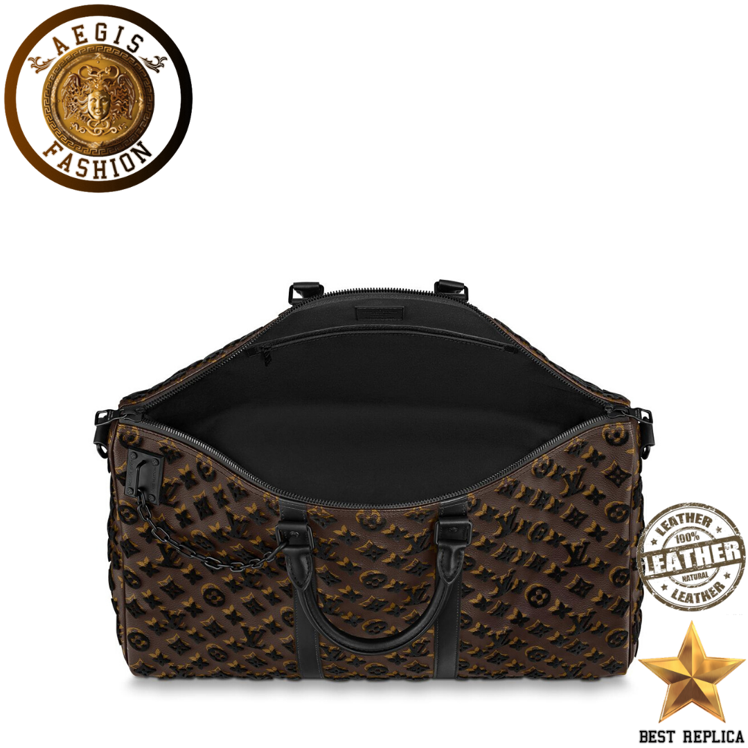 replica-louis-vuitton-keepall-triangle-bandouliere-50-black-monogram-tuffetage-canvas-handbag-aegis-fashion