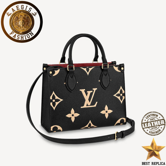 replica-louis-vuitton-onthego-pm-black-handbag-aegis-fashion