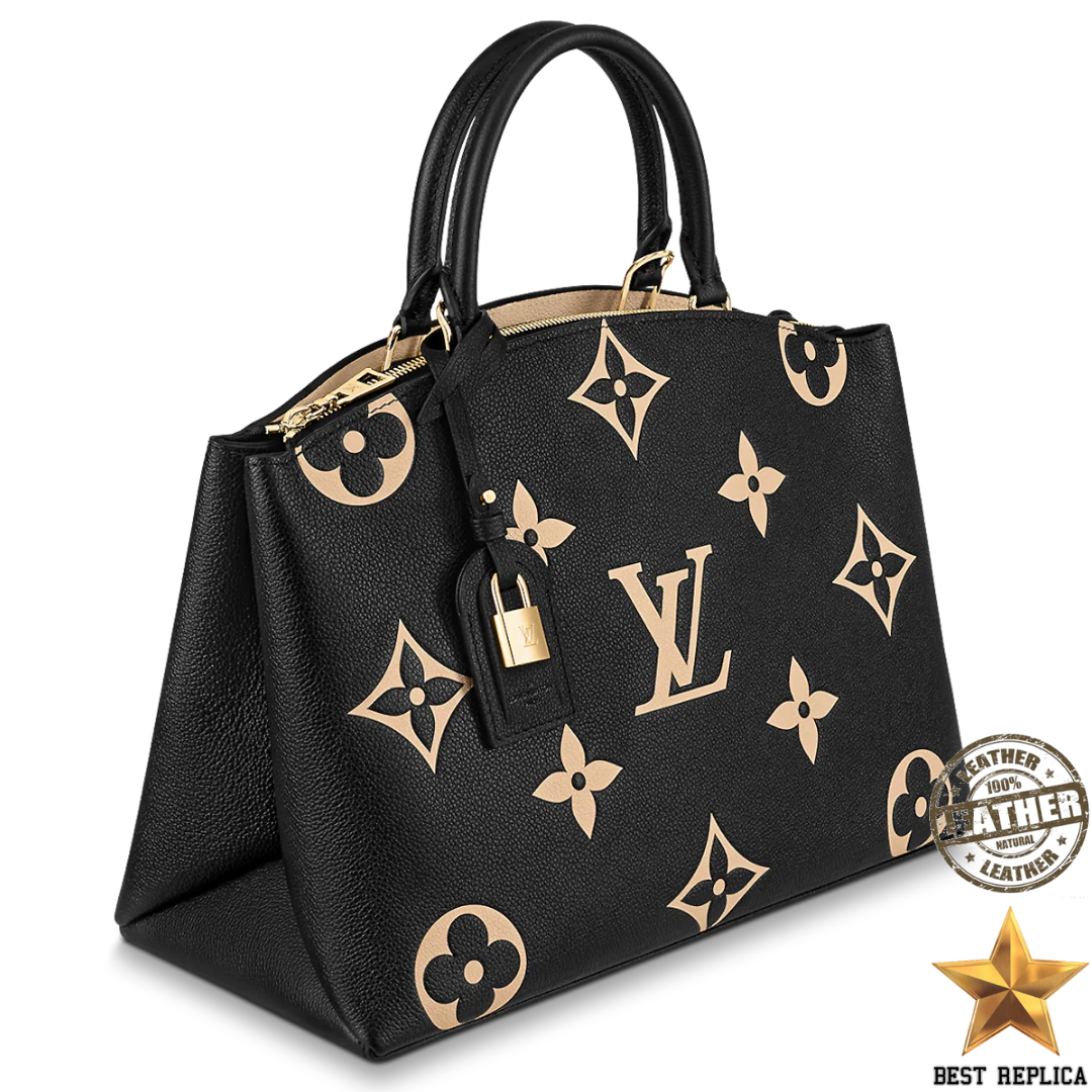 replica-louis-vuitton-m45842-grand-palais-bicolor-monogram-empreinte-leather-aegis-luxury