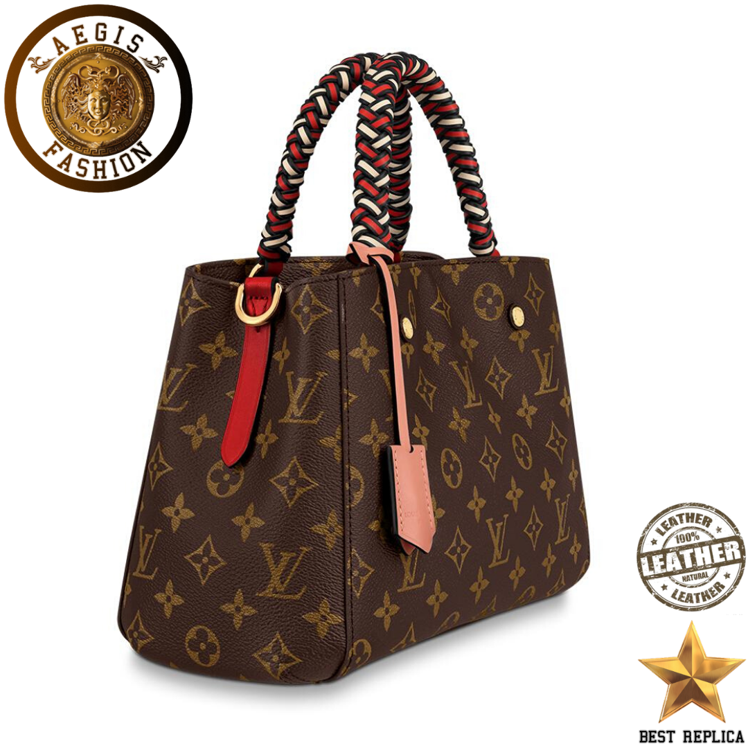 replica-louis-vuitton-montaigne-bb-monogram-canvas-coquelicot-red-creme-beige-safran-yellow-peach-pink-handbag-aegis-fashion