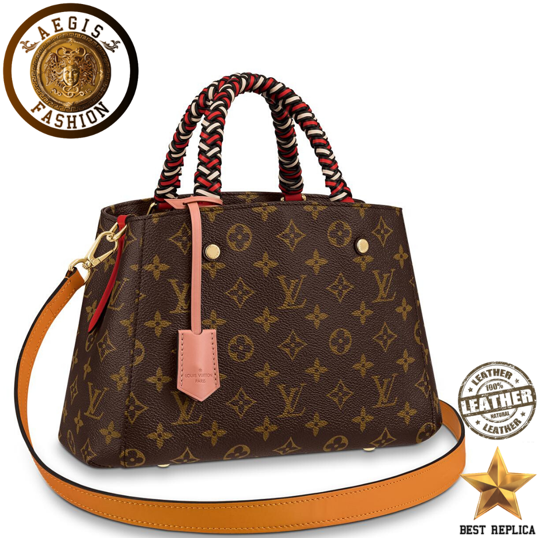 replica-louis-vuitton-montaigne-bb-monogram-canvas-coquelicot-red-creme-beige-safran-yellow-peach-pink-handbag-aegis-fashion