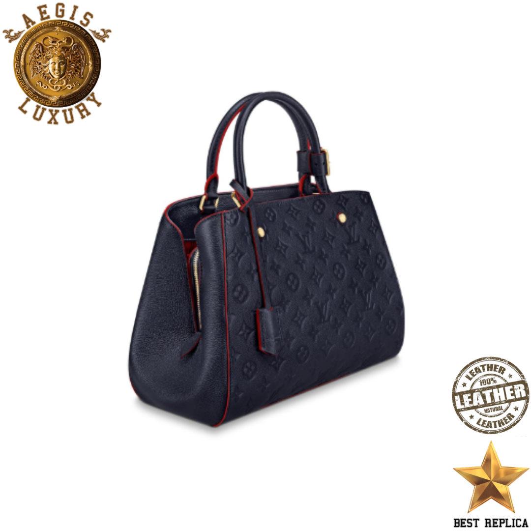 replica-louis-vuitton-montaigne-mm-monogram-empreinte-leather-marine-rouge-aegis-fashion