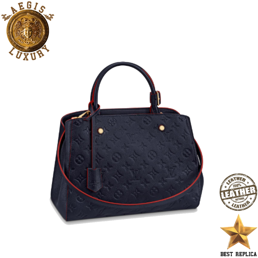 replica-louis-vuitton-montaigne-mm-monogram-empreinte-leather-marine-rouge-aegis-fashion