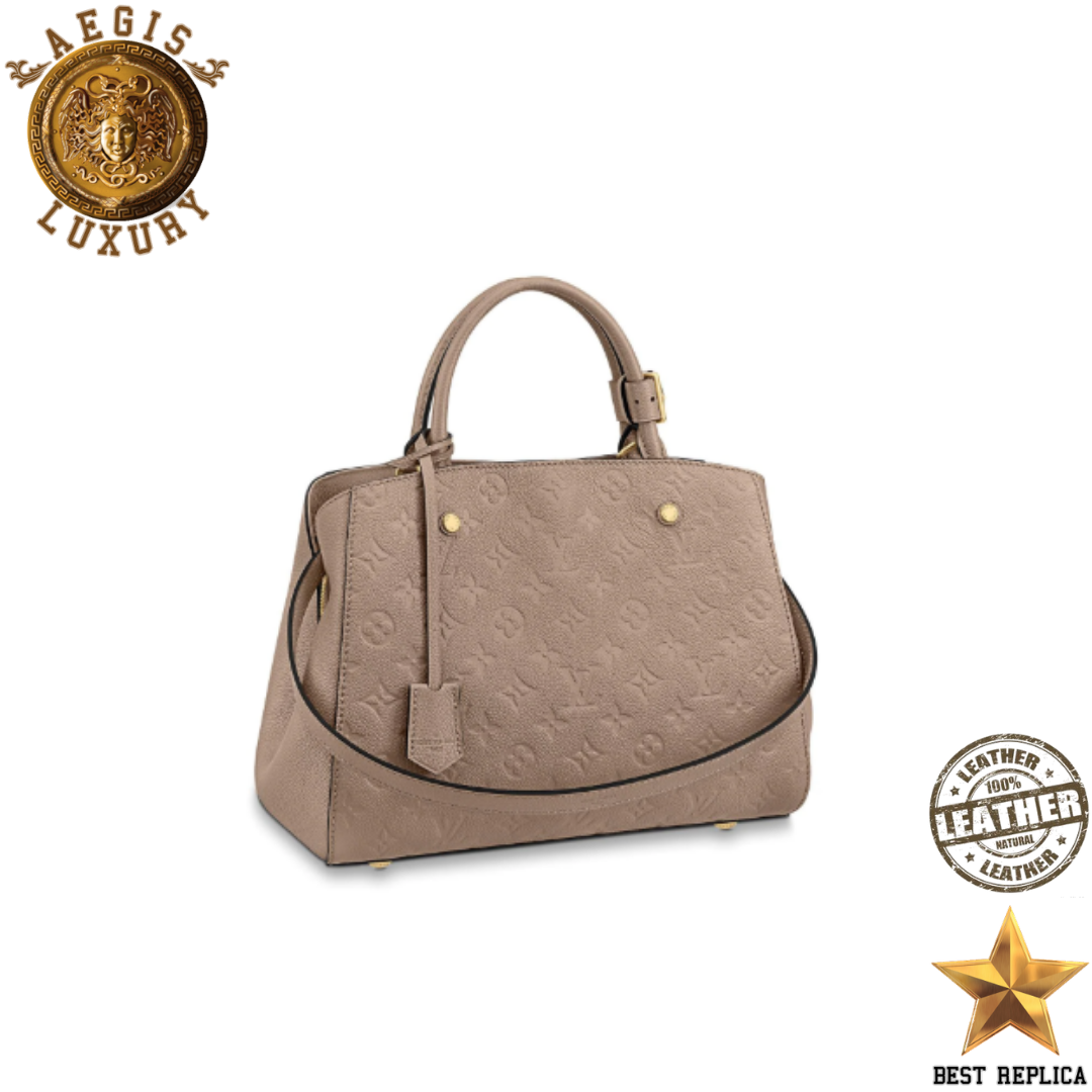 replica-louis-vuitton-montaigne-mm-monogram-empreinte-leather-tourterelle-grey-aegis-fashion