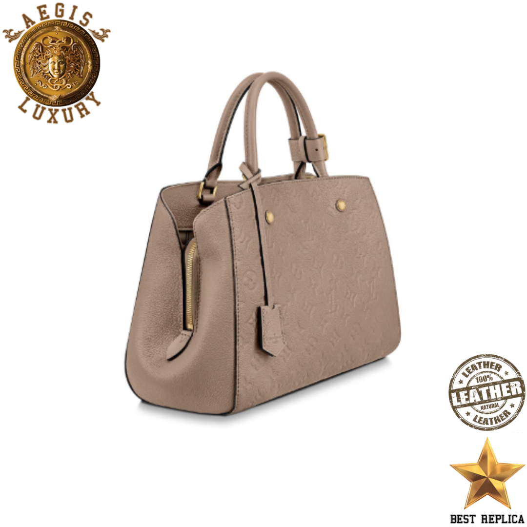 replica-louis-vuitton-montaigne-mm-monogram-empreinte-leather-tourterelle-grey-aegis-fashion