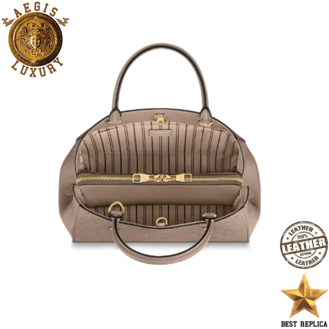 replica-louis-vuitton-montaigne-mm-monogram-empreinte-leather-tourterelle-grey-aegis-fashion