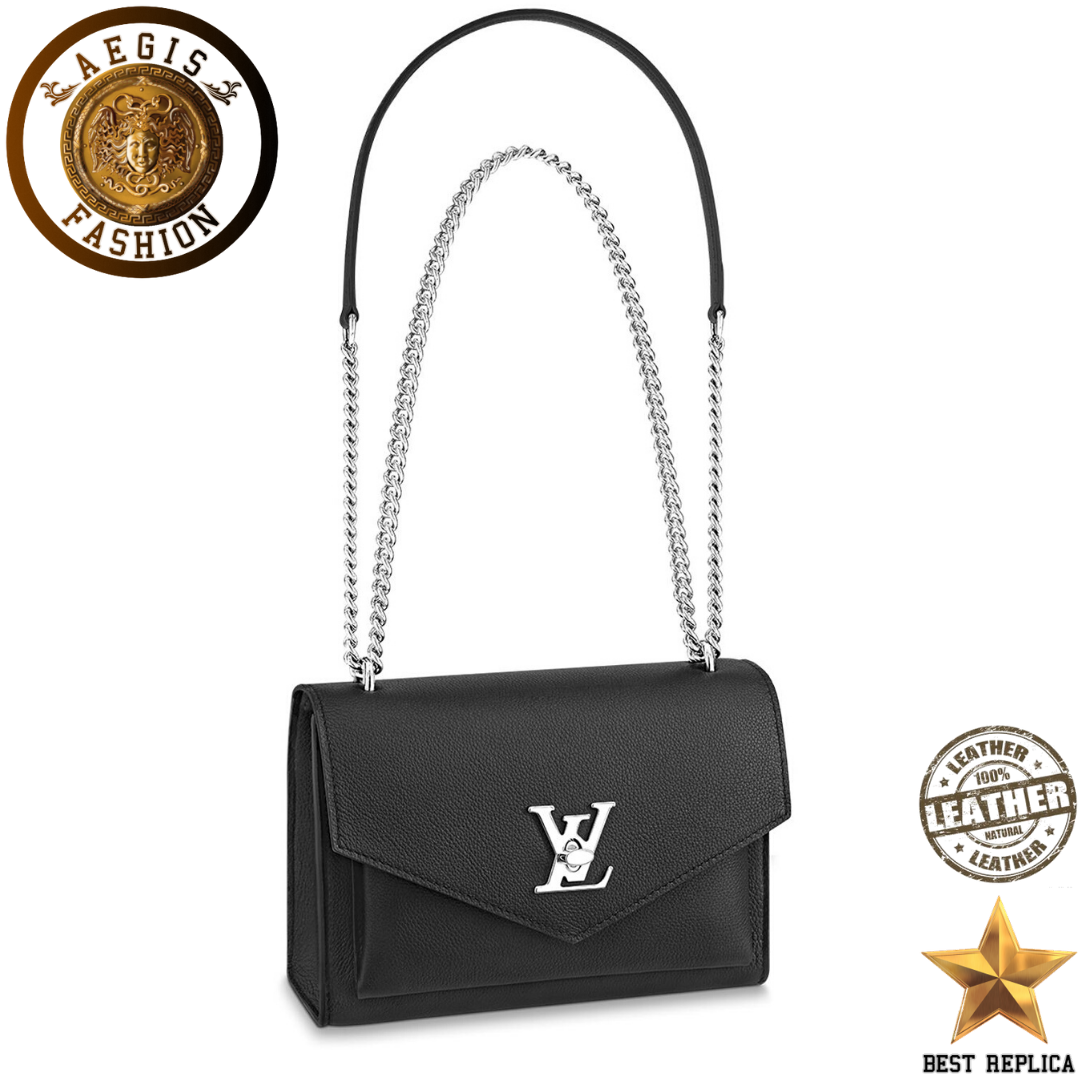 replica-louis-vuitton-mylockme-bb-black-leather-handbag-aegis-fashion