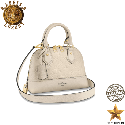 replica-louis-vuitton-neo-alma-bb-monogram-empreinte-leather-creme-beige-aegis-fashion