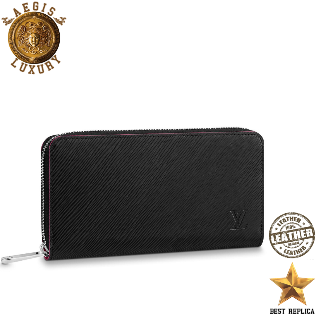 replica-louis-vuitton-noir-hot-pink-epi-leather-zippy-wallet-aegis-fashion