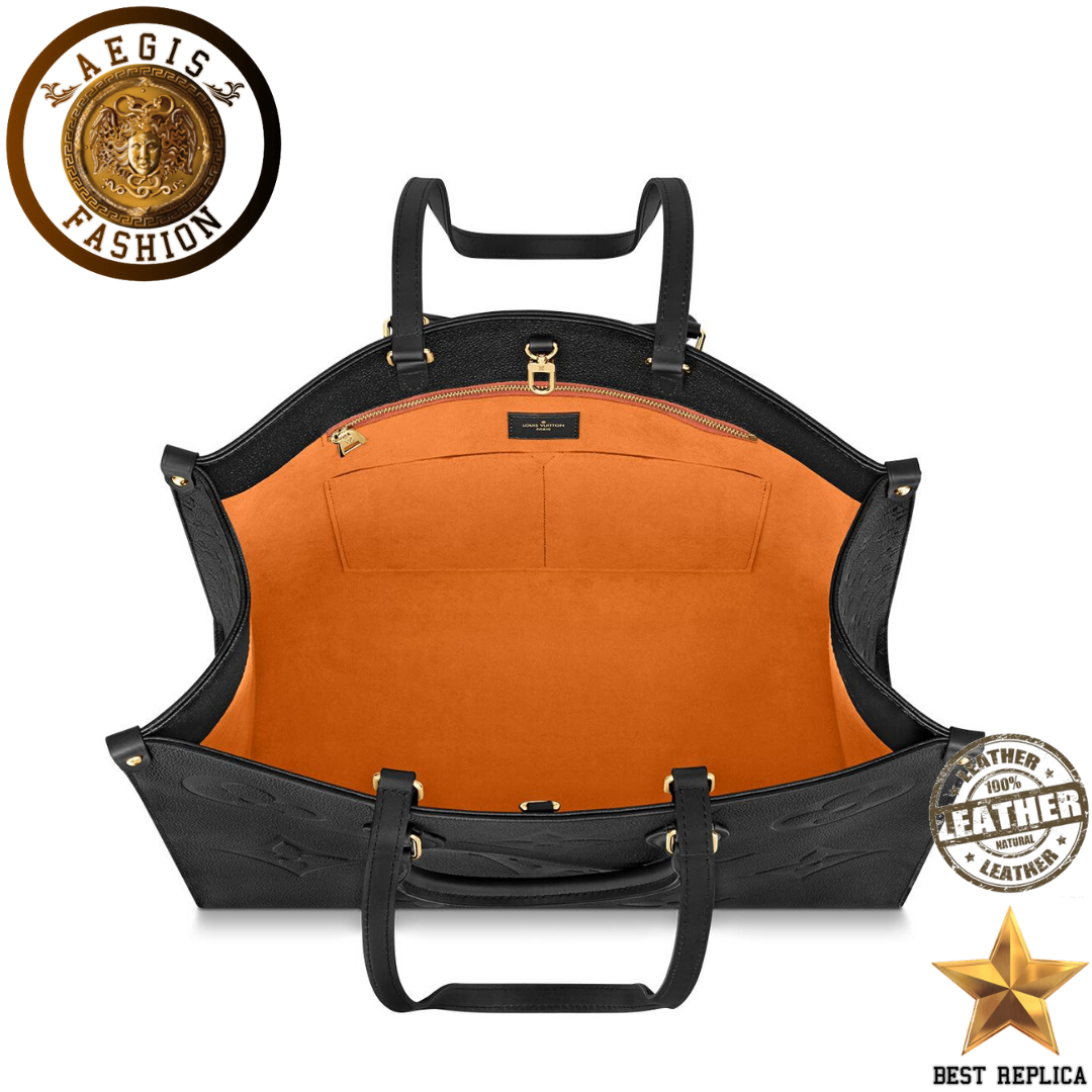 replica-louis-vuitton-onthego-gm-black-leather-handbag-aegis-fashion