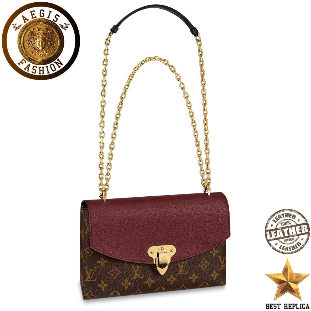 replica-louis-vuitton-saint-placide-chain-monogram-canvas-bordeaux-red-handbag-aegis-fashion