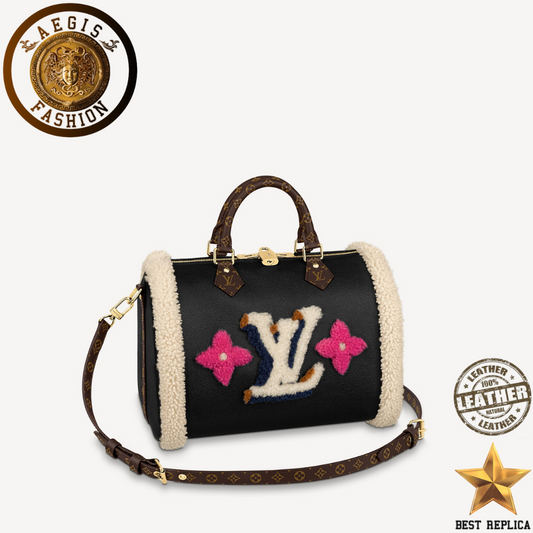 Replica-louis-vuitton-speedy-bandouliere-30-monogram-coated-canvas-trim-handbag-aegis-fashion