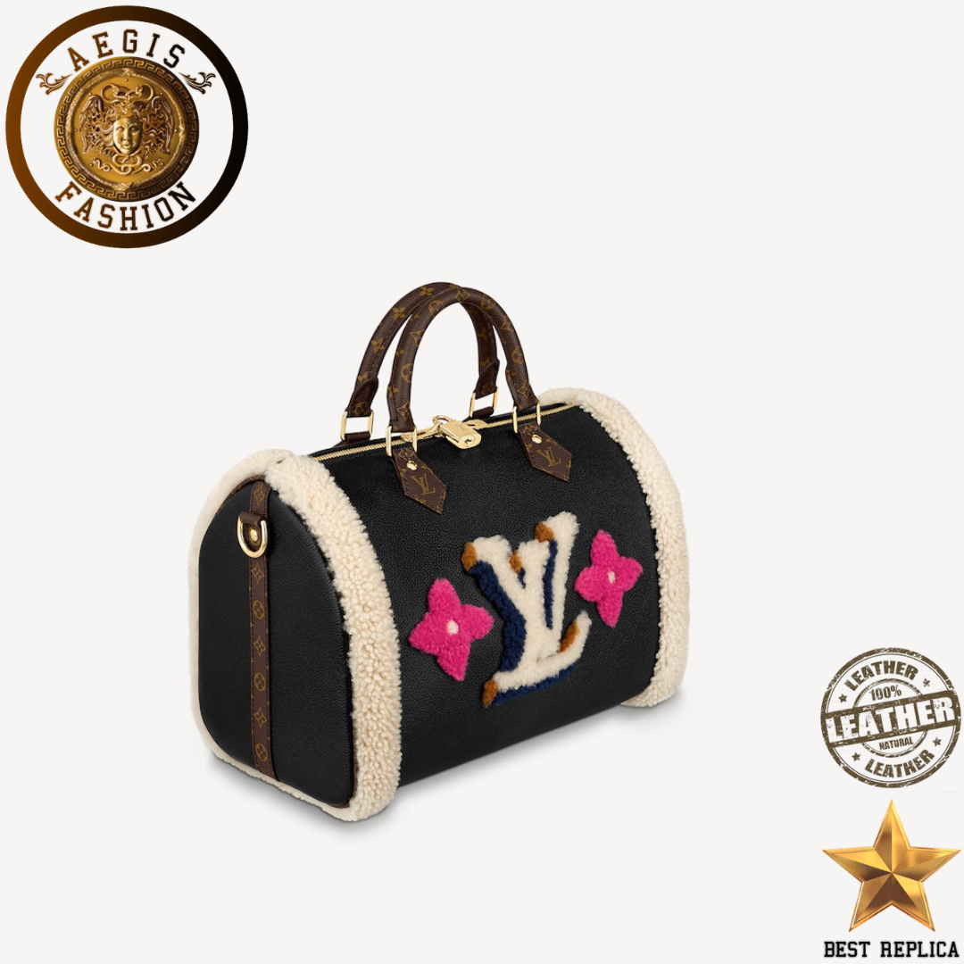 Replica-louis-vuitton-speedy-bandouliere-30-monogram-coated-canvas-trim-handbag-aegis-fashion