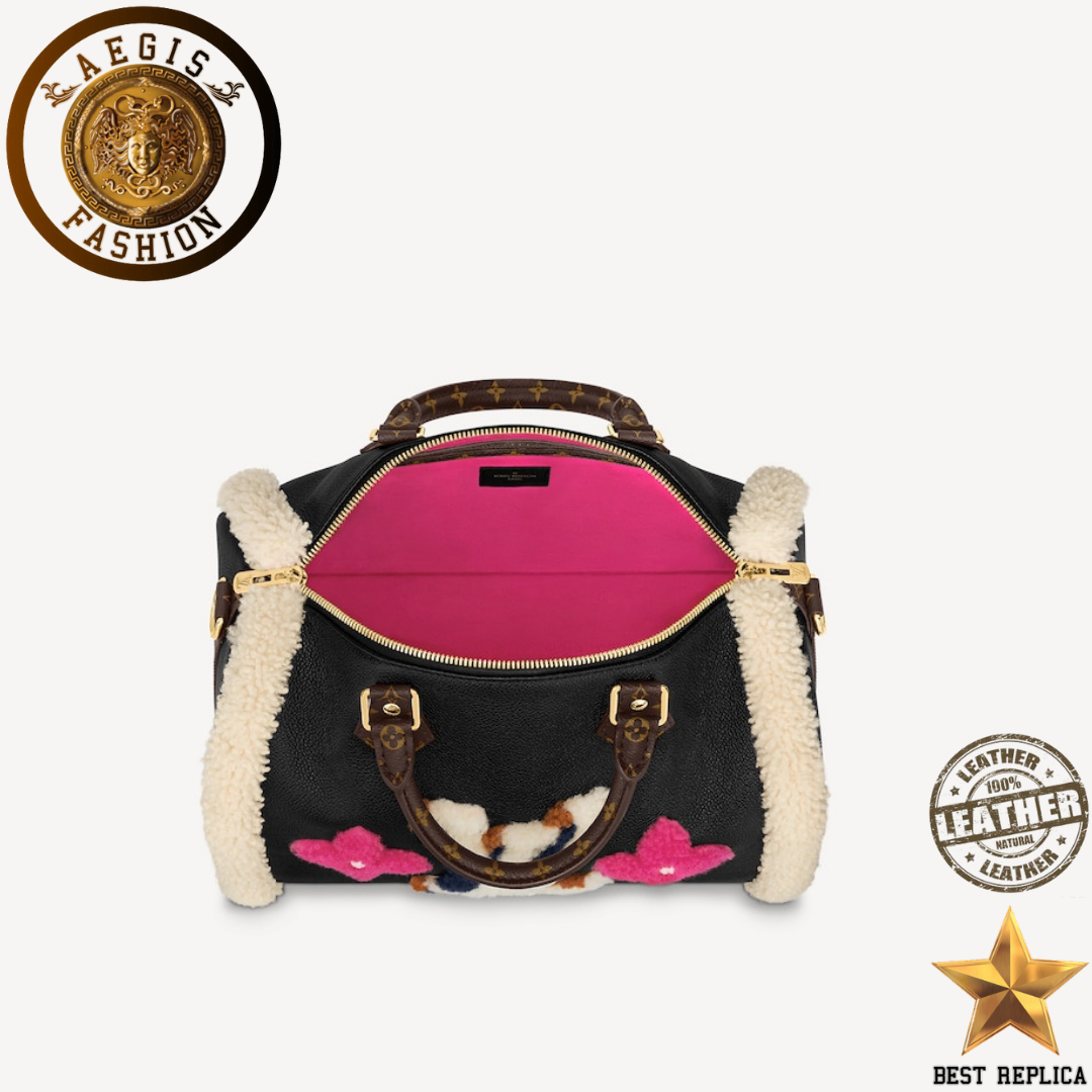 Replica-louis-vuitton-speedy-bandouliere-30-monogram-coated-canvas-trim-handbag-aegis-fashion
