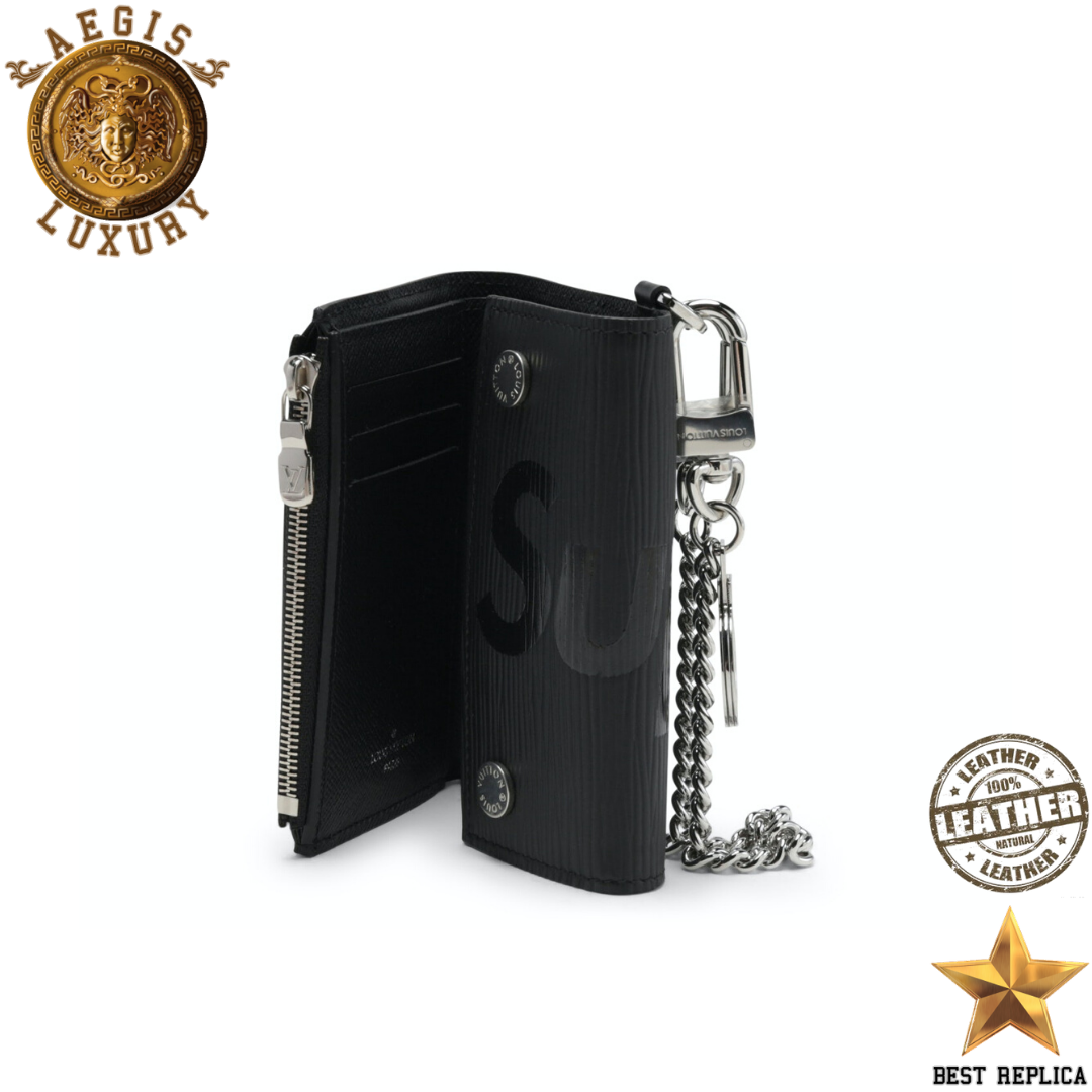 replica-louis-vuitton-supreme-chain-wallet-epi-black-aegis-fashion