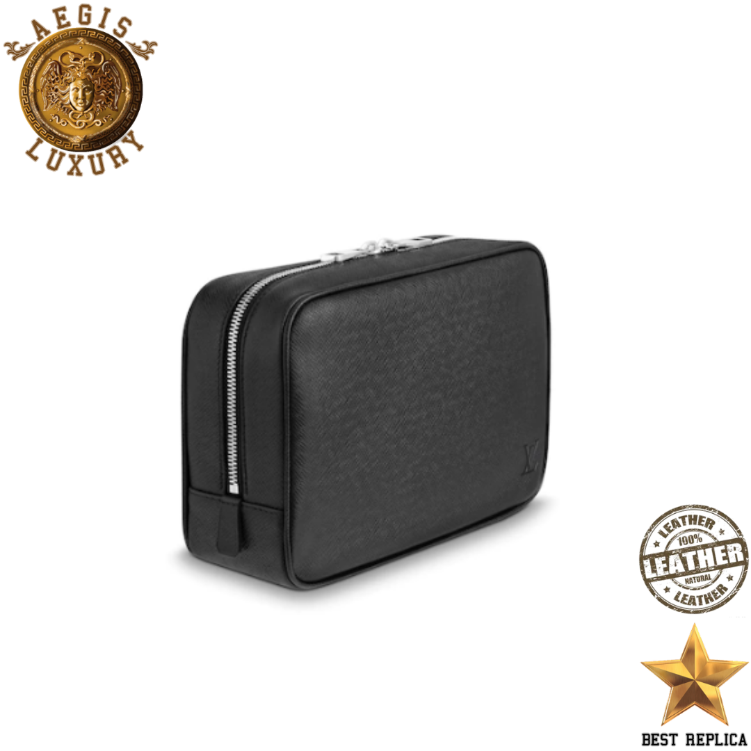 replica-louis-vuitton-toilet-pouch-gm-black-taiga-leather-bag-aegis-fashion