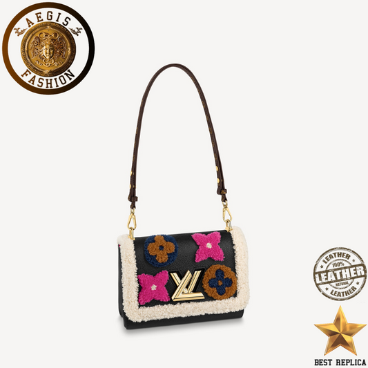 Replica-louis-vuitton-twist-mm-chain-decorative-monogram-flowers-handbag-aegis-fashion