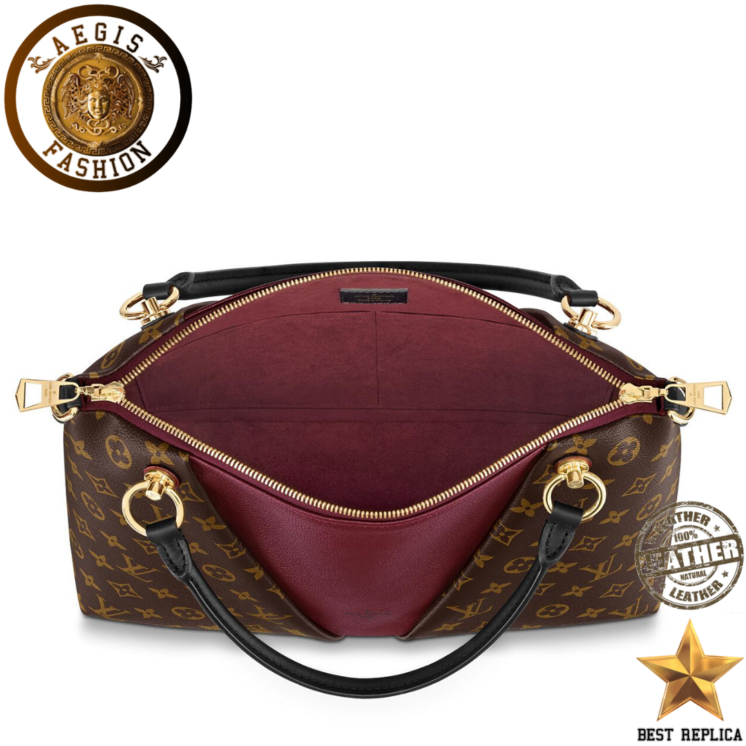 replica-louis-vuitton-v-tote-mm-monogram-canvas-bordeaux-red-handbag-aegis-fashion