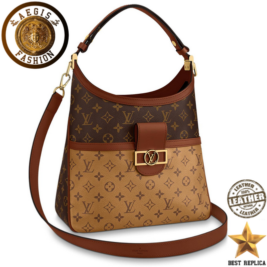 replica-new-this-season-louis-vuitton-hobo-dauphine-mm-monogram-reverse-canvas-handbag-aegis-fashion