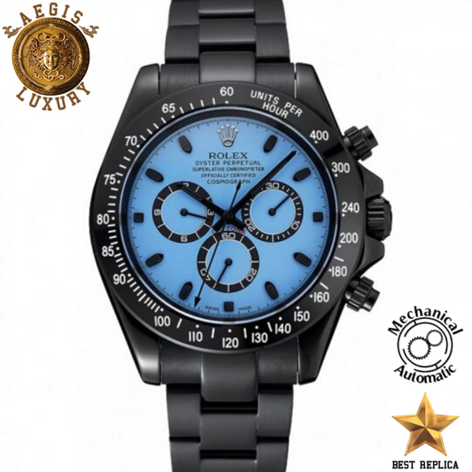 replica-rolex-cosmograph-daytona-blue-dial-black-bezel-black-stainless-steel-bracelet-aegis-fashion