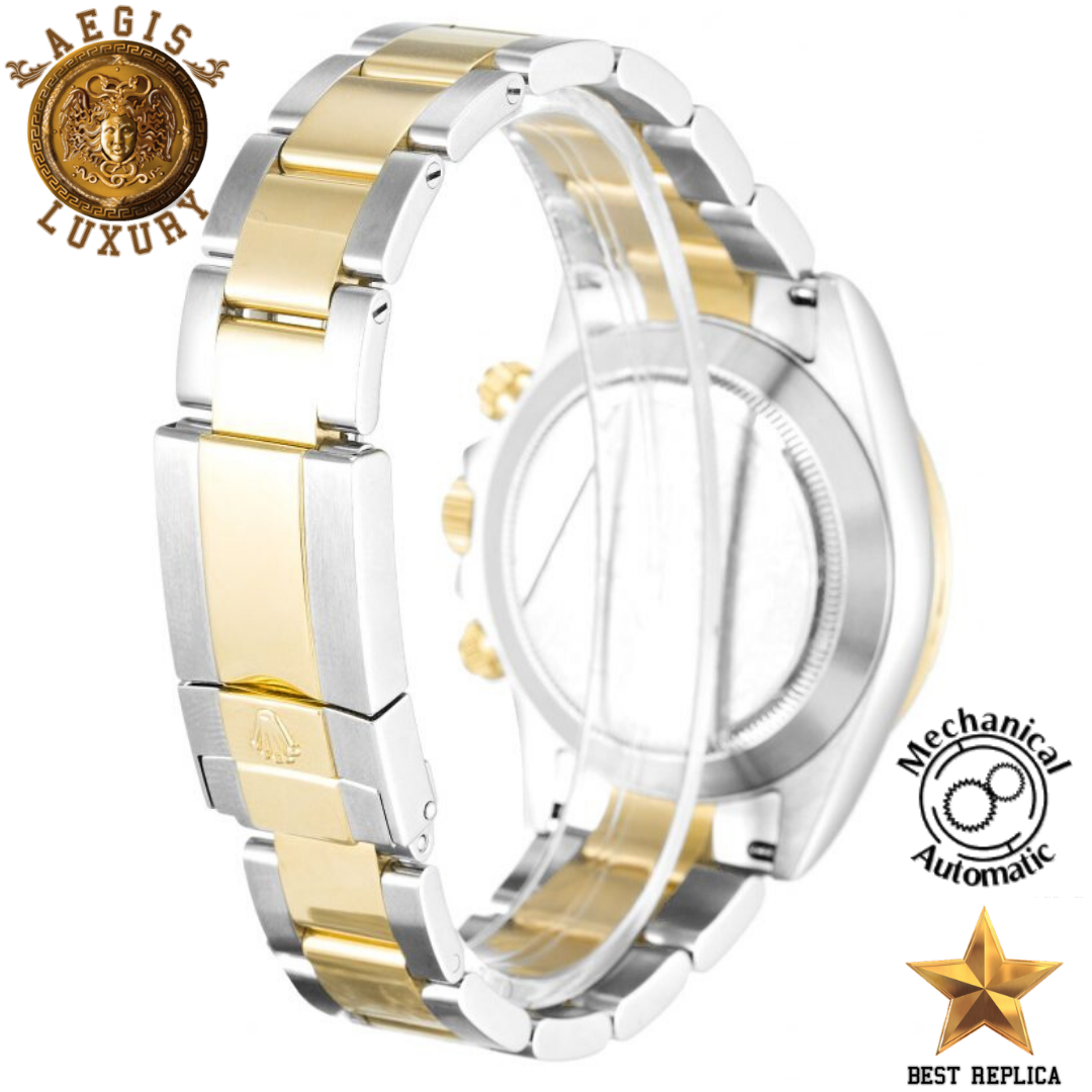 replica-rolex-cosmograph-daytona-white-and-black-dial-two-tone-silver-and-gold-yellow-stainless-steel-bracelet-aegis-fashion