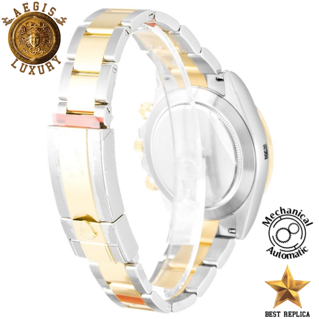 replica-rolex-daytona-gold-bezel-black-dial-stainless-steel-gold-silver-bracelet-aegis-fashion