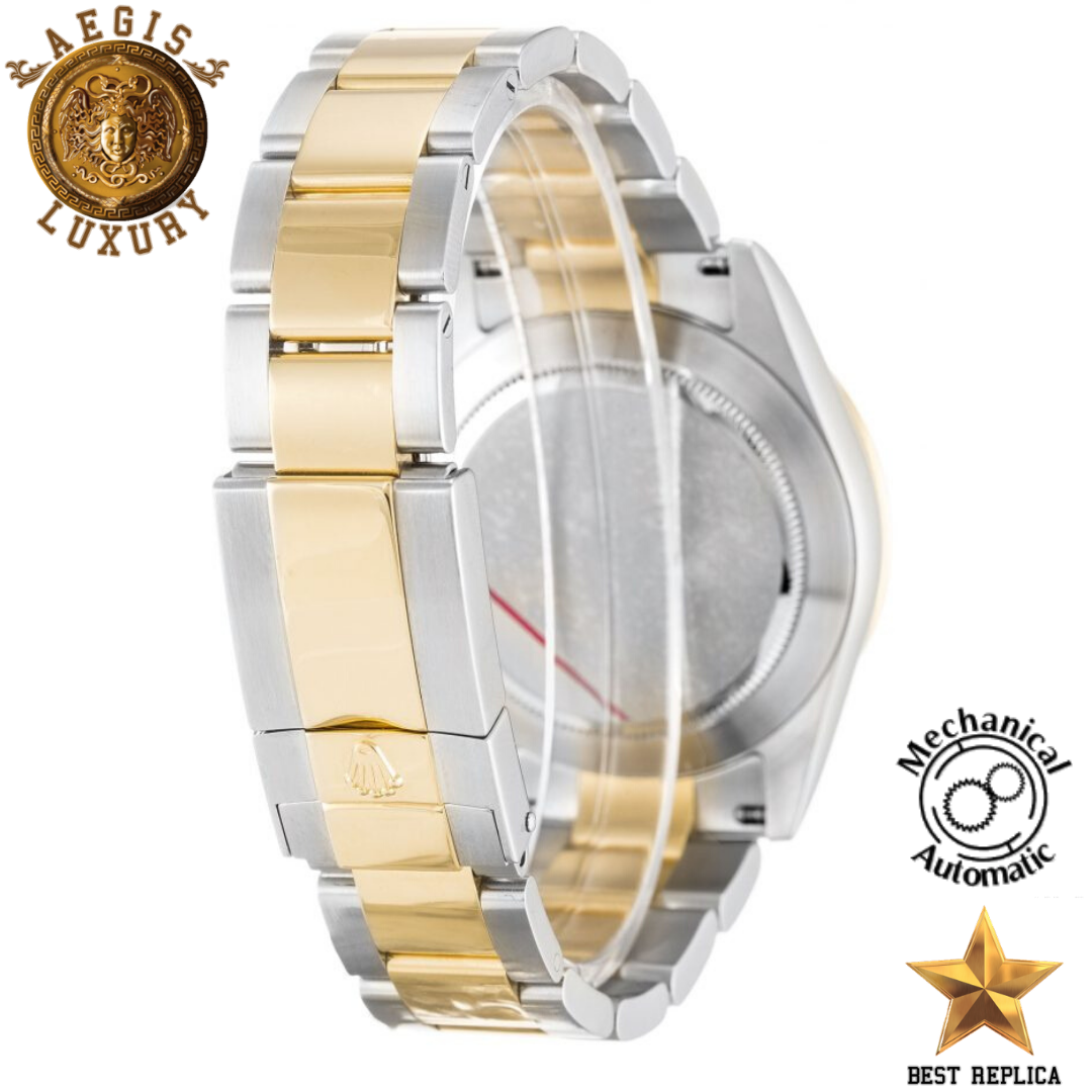 replica-rolex-daytona-yellow-gold-bezel-mother-of-pearl-black-roman-numeral-dial-stainless-steel-yellow-gold-silver-bracelet-aegis-fashion