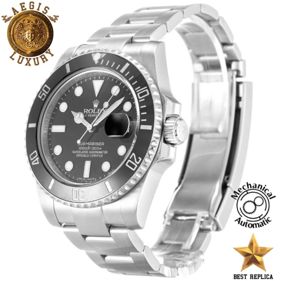 replica-rolex-oyster-perpetual-submariner-black-dial-116610ln-aegis-fashion