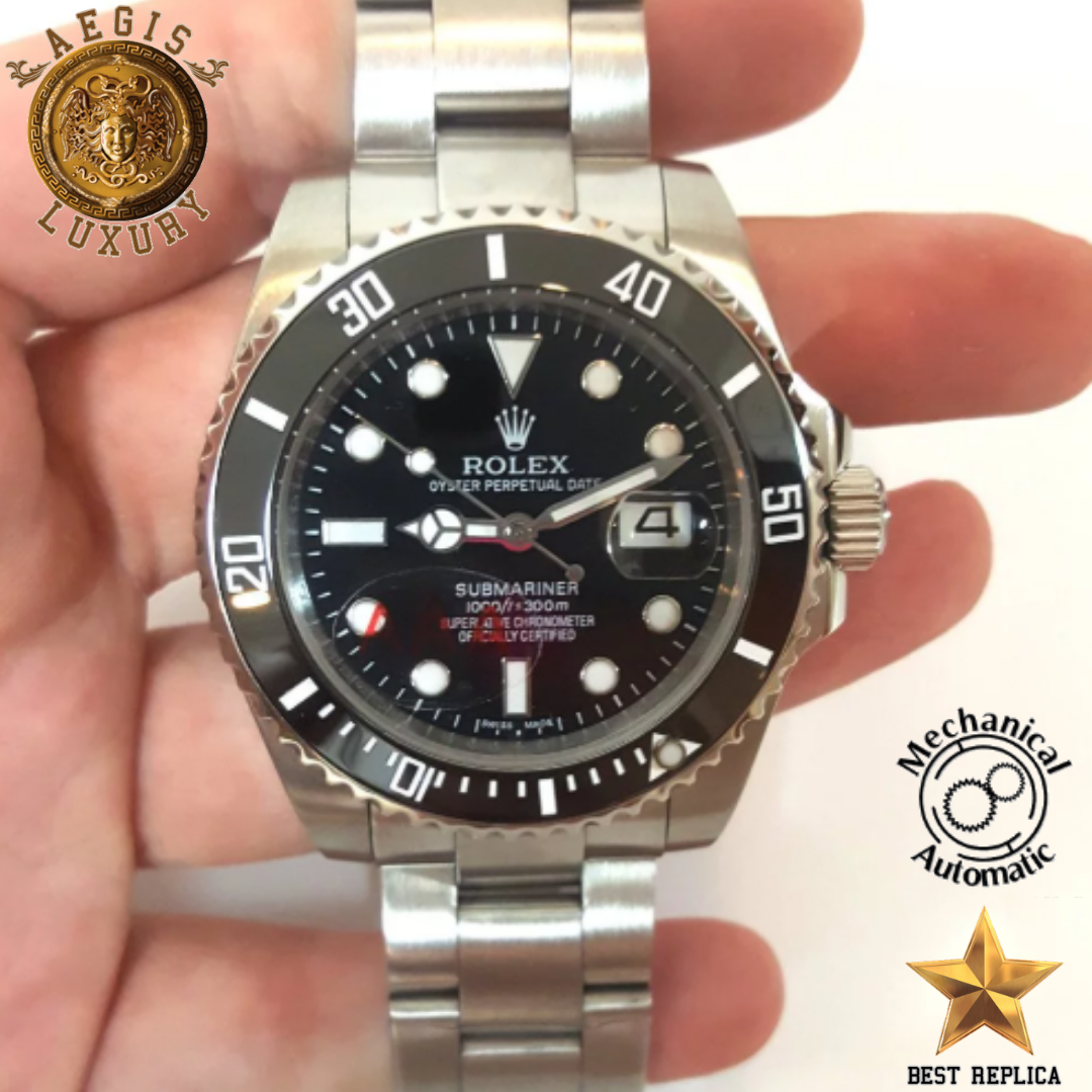replica-rolex-oyster-perpetual-submariner-black-dial-116610ln-aegis-fashion