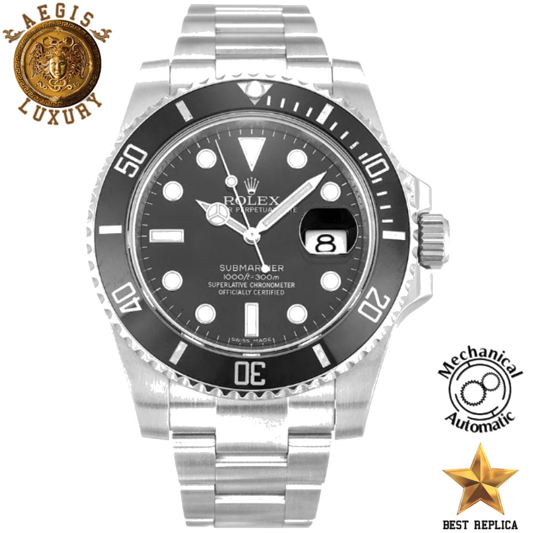 replica-rolex-oyster-perpetual-submariner-black-dial-116610ln-aegis-fashion