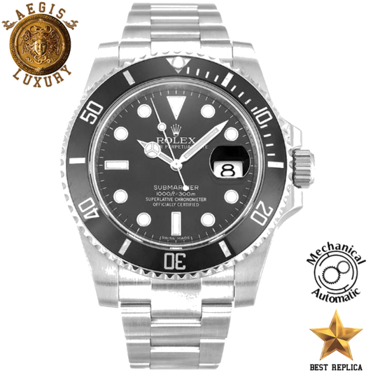 replica-rolex-oyster-perpetual-submariner-black-dial-116610ln-aegis-fashion