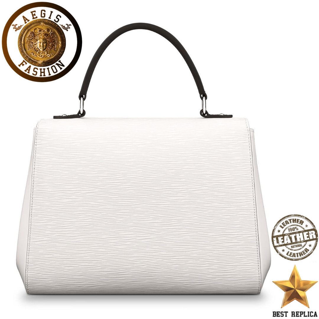 replica epi leather white louis vuitton cluny mm stylish high end handbag buvola