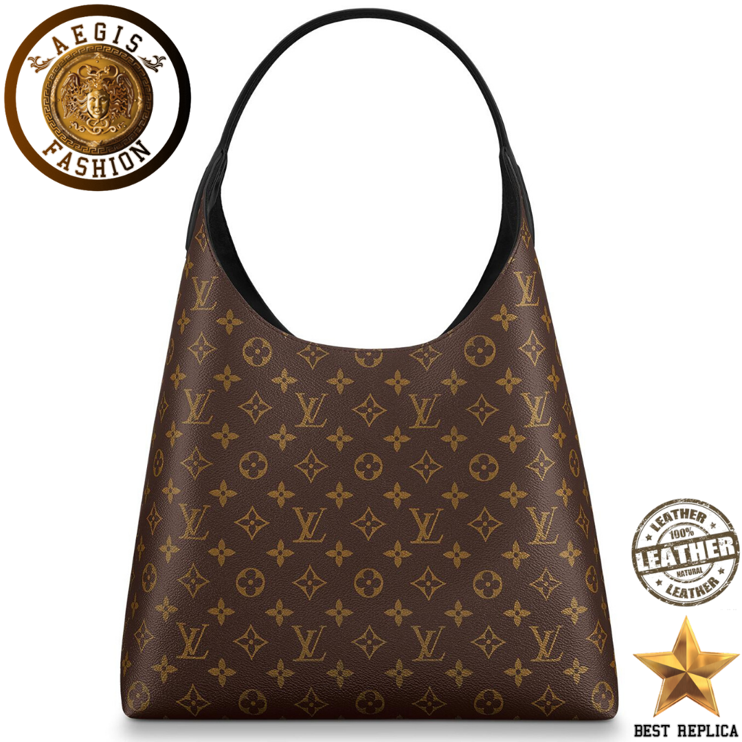 replica monogram canvas black louis vuitton flower hobo high end handbag buvola