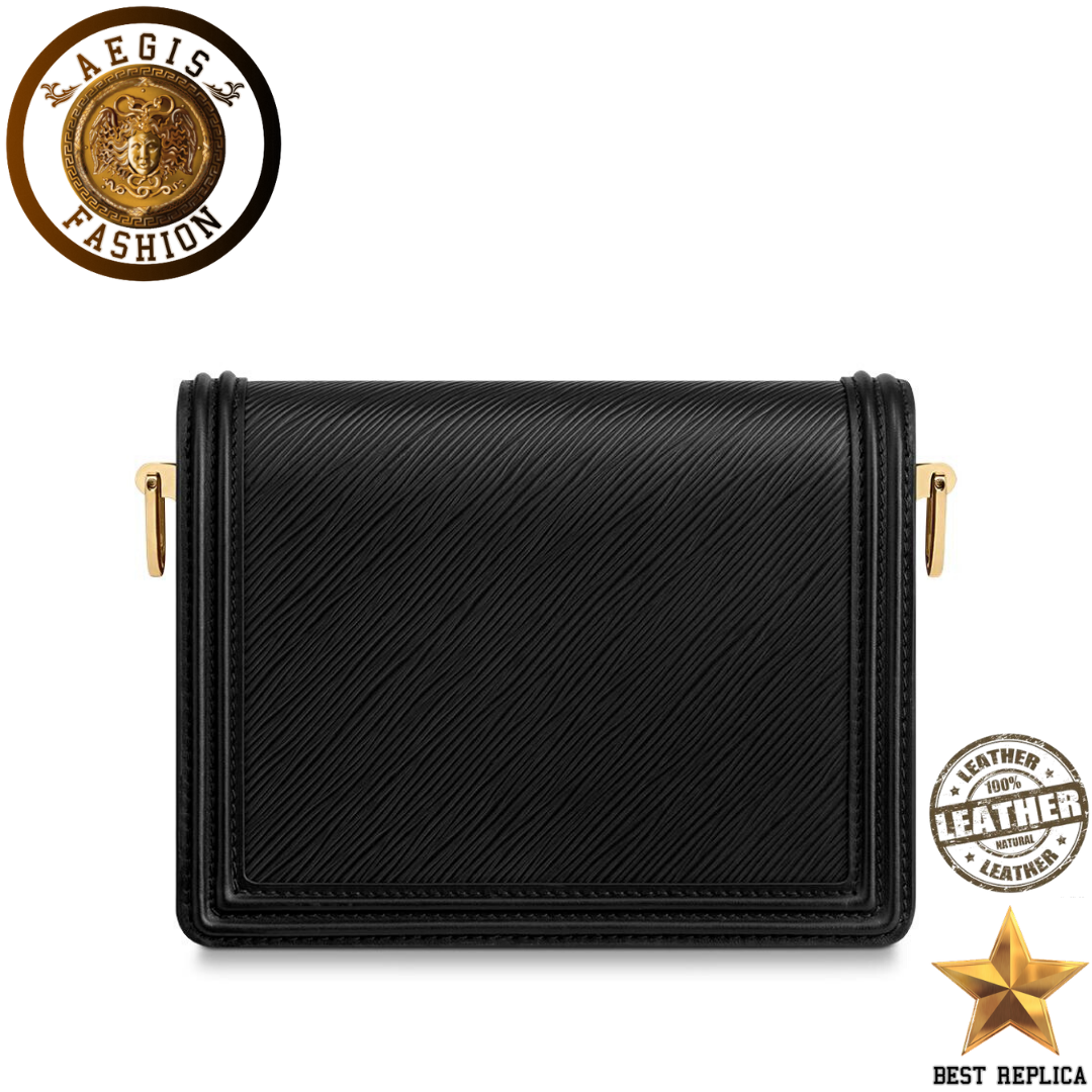 replica epi leather black louis vuitton mini dauphine high end handbag buvola