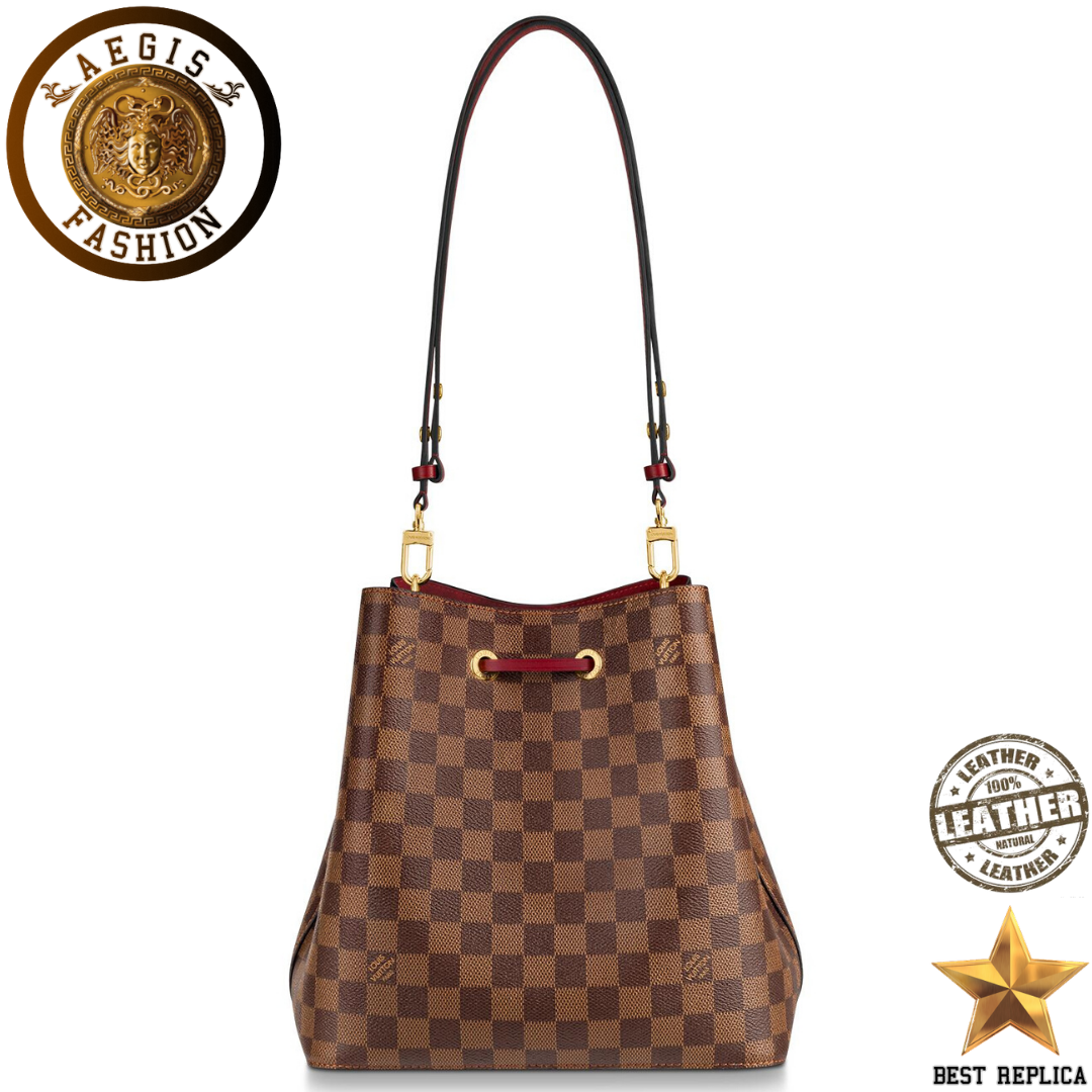 replica damier ebene canvas cherry berry louis vuitton neonoe high end handbag buvola
